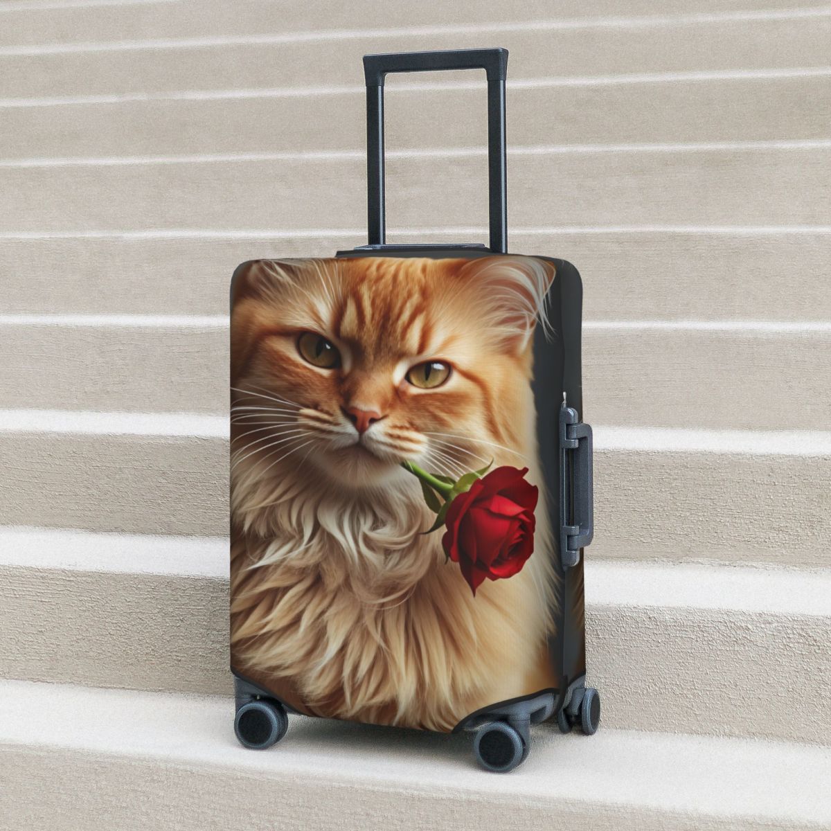 Travel Accessories Long Flight - Милый элегантный чехол для чемодана с