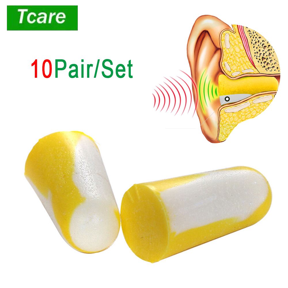 Earplug Set Foam - Tcare 10 пар/компл. ультрамягкие беруши из