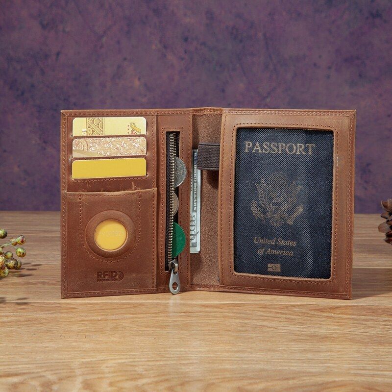 Travel Accessories Rfid - Модный унисекс-кошелек из натуральной кожи для