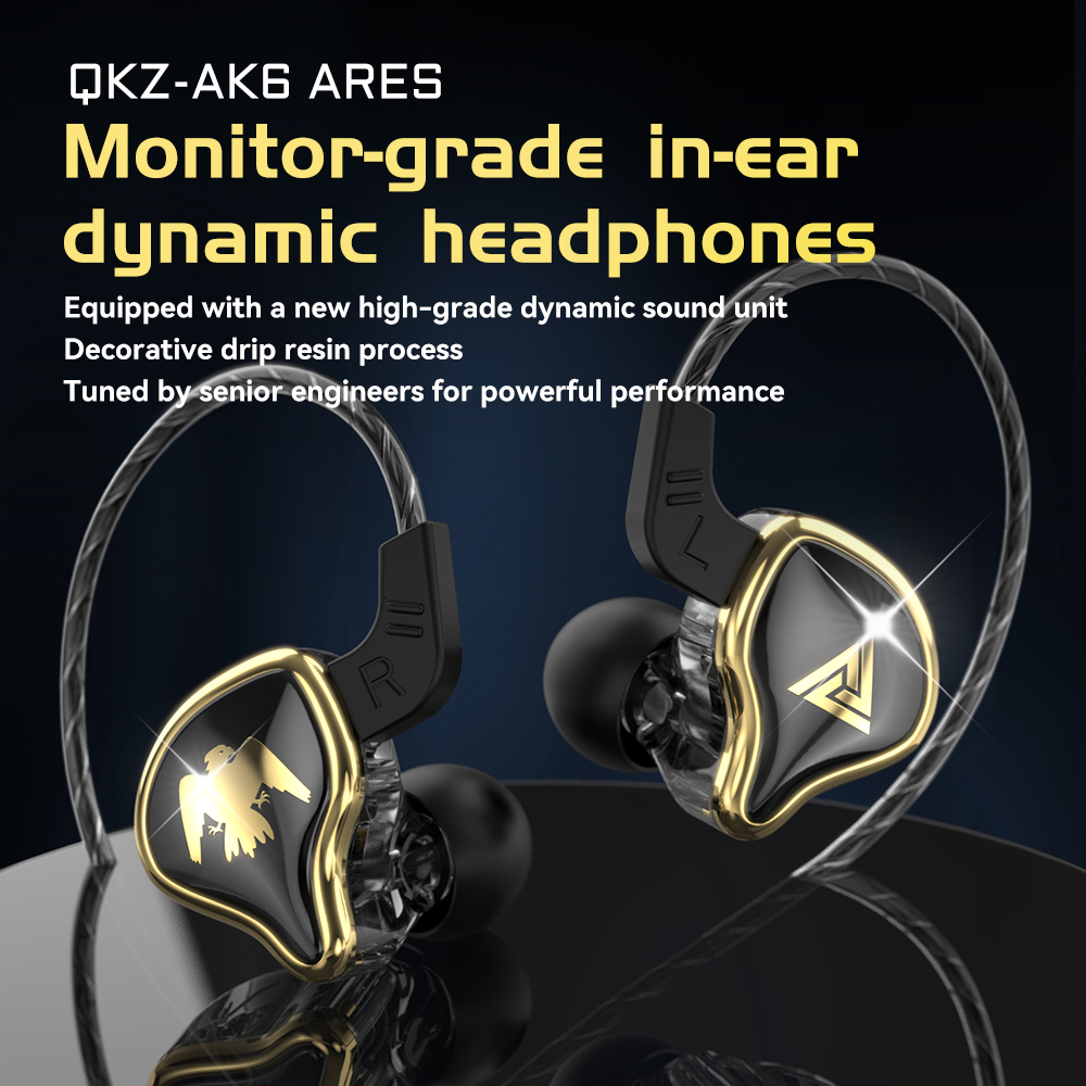 Наушники QKZ AK6 Ares, проводн – обзор и цена Earplug Set Foam