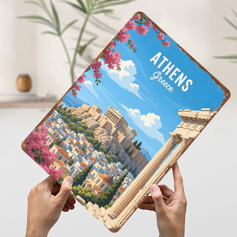 Металлический постер «Афины: А – обзор и цена Travel Accessories Greece