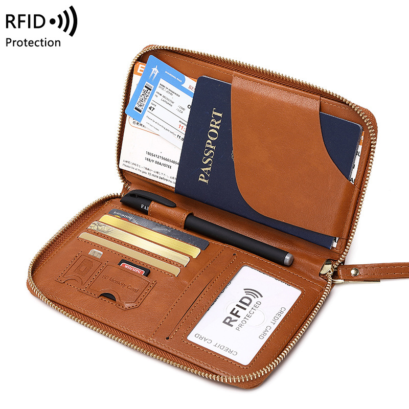 Обложка для паспорта на молнии – обзор и цена Travel Accessories Rfid