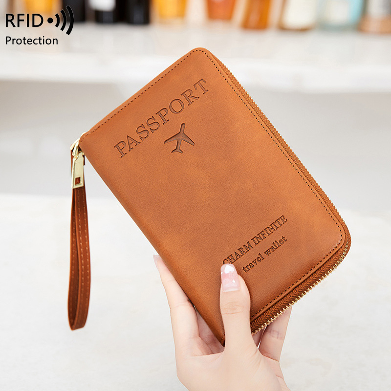 Обложка для паспорта на молнии – обзор и цена Travel Accessories Rfid