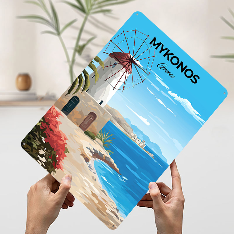 Плакат с изображением Миконоса – обзор и цена Travel Accessories Greece