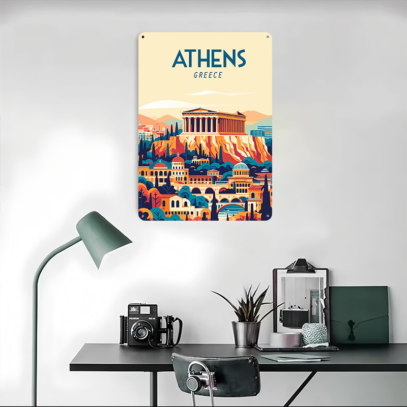 Плакат «Греция»: винтажная мет – обзор и цена Travel Accessories Greece