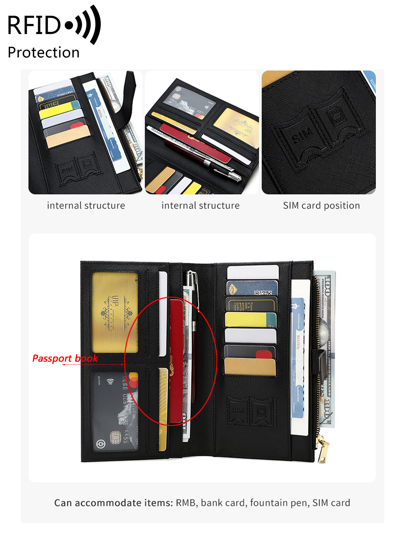 Модный чехол для паспорта из и – обзор и цена Travel Accessories Rfid