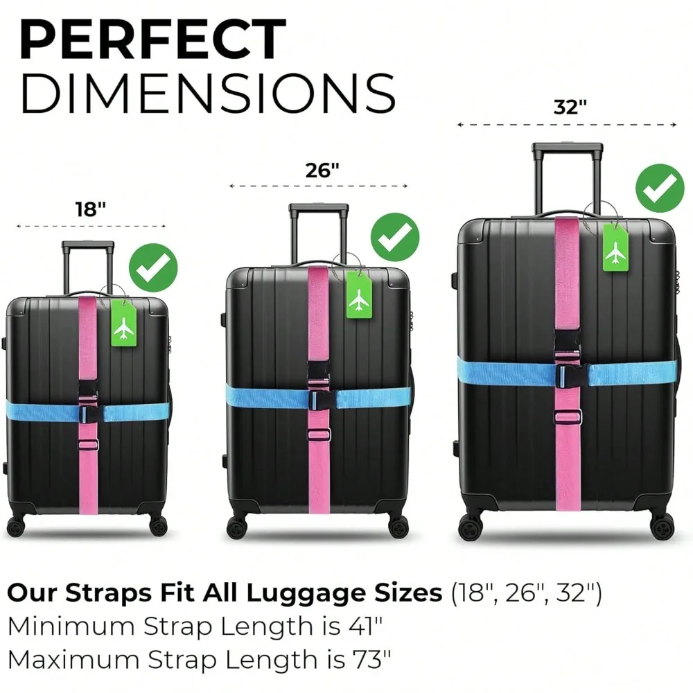 Набор ремней для багажа с бага – обзор и цена Travel Accessories International